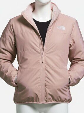 The North Face Big Girls Pink Reversible Mossbud Jacket Size M